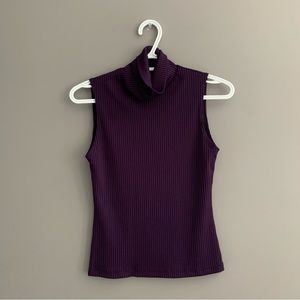 Seduction Small Purple Turtle Neck Top